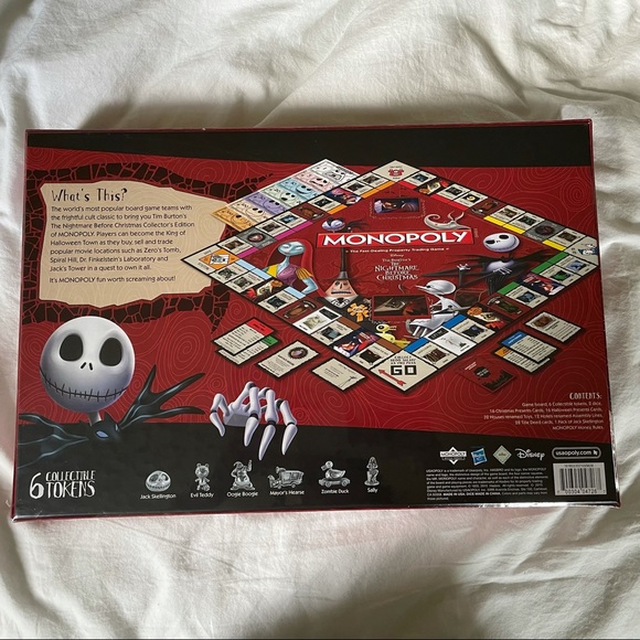 New in box Nightmare Before Christmas Monopoly - Picture 2 of 2